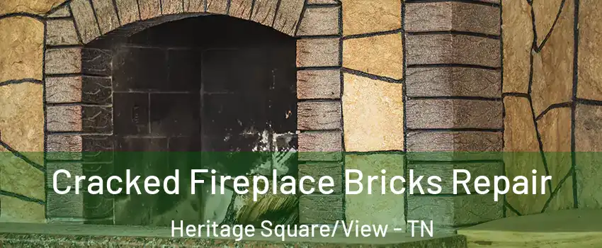 Cracked Fireplace Bricks Repair Heritage Square/View - TN