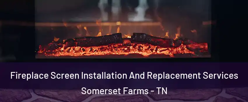 Fireplace Screen Installation And Replacement Services Somerset Farms - TN