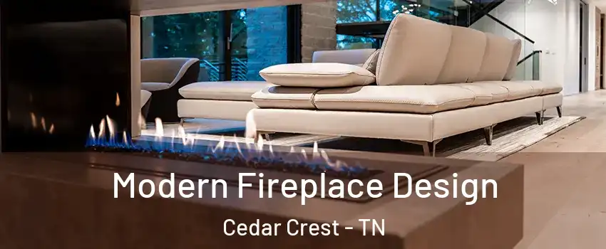 Modern Fireplace Design Cedar Crest - TN