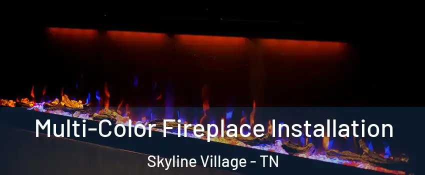 Multi-Color Fireplace Installation Skyline Village - TN